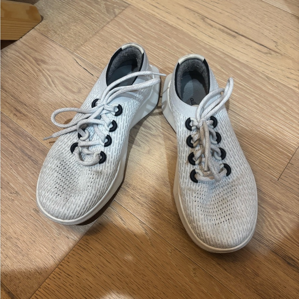Gently Worn Allbirds Gray Knit Sneakers
